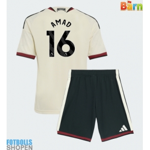 Billiga Manchester United Amad Diallo #16 Tredjeställ Barn 2026-27 Kortärmad (+ Korta byxor)